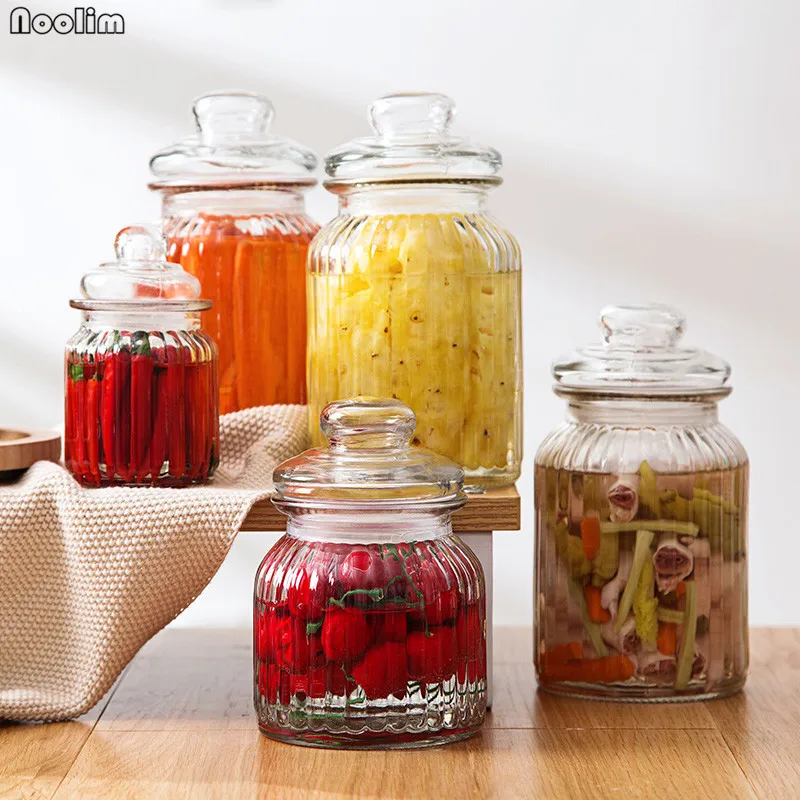 NOOLIM стеклянная бутылка для меда джем баночка с смешанными зернами ферментная