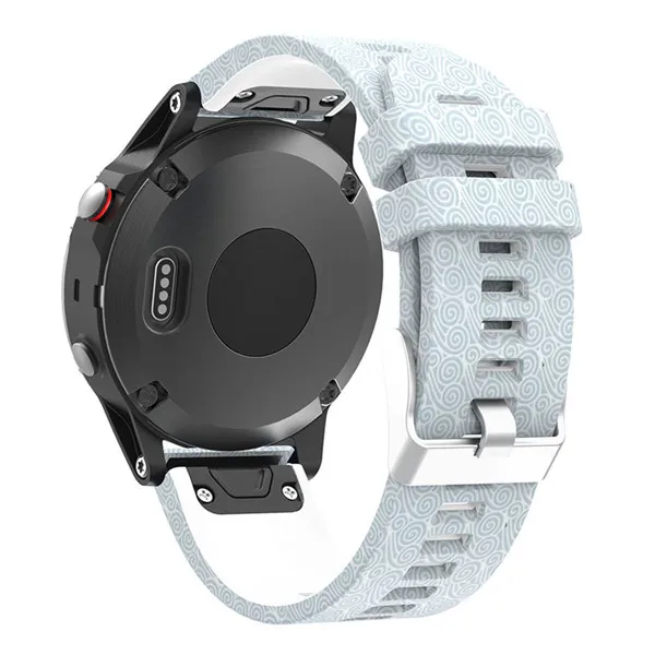 Color M 22 мм ремешок на запястье для Garmin Fenix 5 forerunner 935 gps Смарт-часы с принтом спортивный силиконовый ремешок для часов с быстрым выпуском - Цвет: Color M