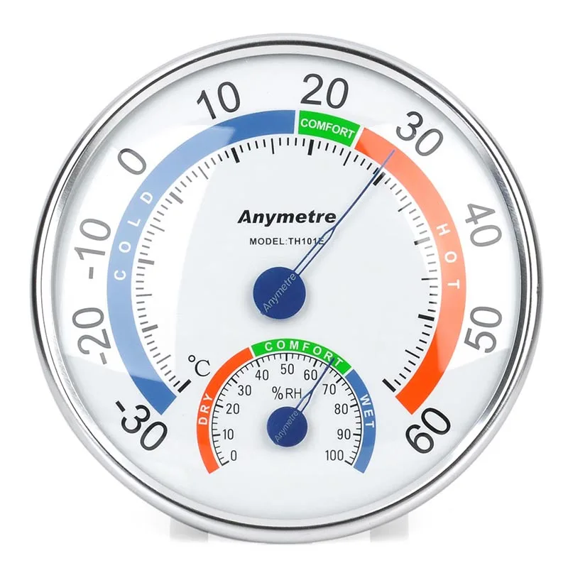 Anymetre большой Измеритель температуры и влажности, гигрометр для внутреннего использования, бытовые термометры, измеритель погоды