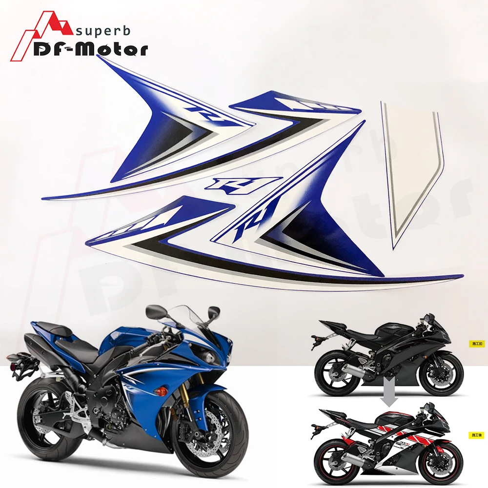 Для Yamaha YZF R1 2009 2010 2011 2012 2013 2014 трафаретная печать мотоцикл гоночный обтекатель