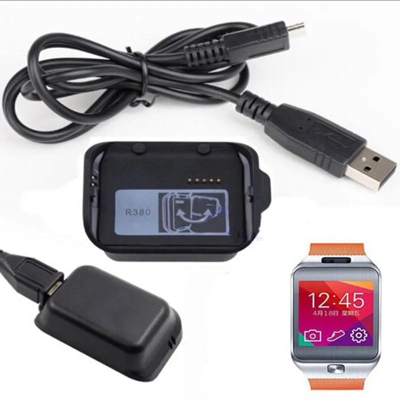 Для Samsung Galaxy Gear 2 R380 часы с usb кабелем мини портативные умные зарядка аккумулятора