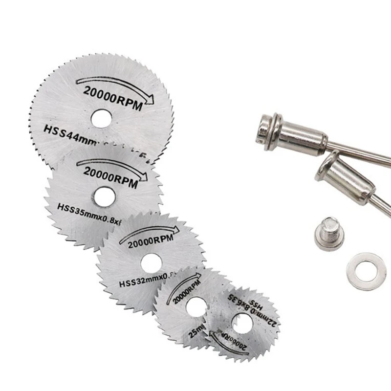 HSS Rotary Tools Circular Saw Blades Cutting Discs Mandrel Cutoff Mini Saw Blade