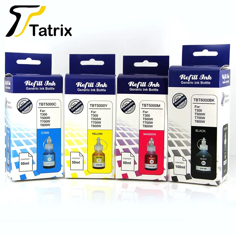 Tatrix 4x100ML Новые красящие чернила BT6000/6001/6009 Набор для заправки чернил Brother