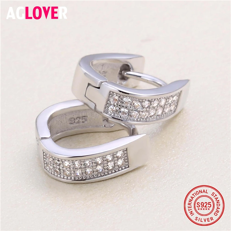 Женские серьги гвоздики из серебра 925 пробы с фианитом|stud earrings|cz stud earringscz earrings |
