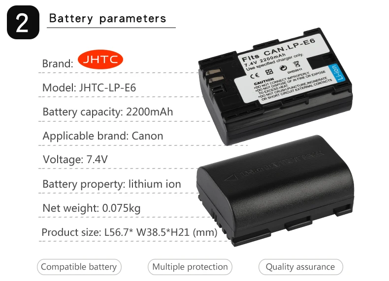 LP-E6 батарея для Canon EOS 5DS 5D Mark II Mark III 6D 7D 60D 60Da 70D 80D DSLR EOS батарея LP E6 2200 mAh/8,4 V зарядное устройство