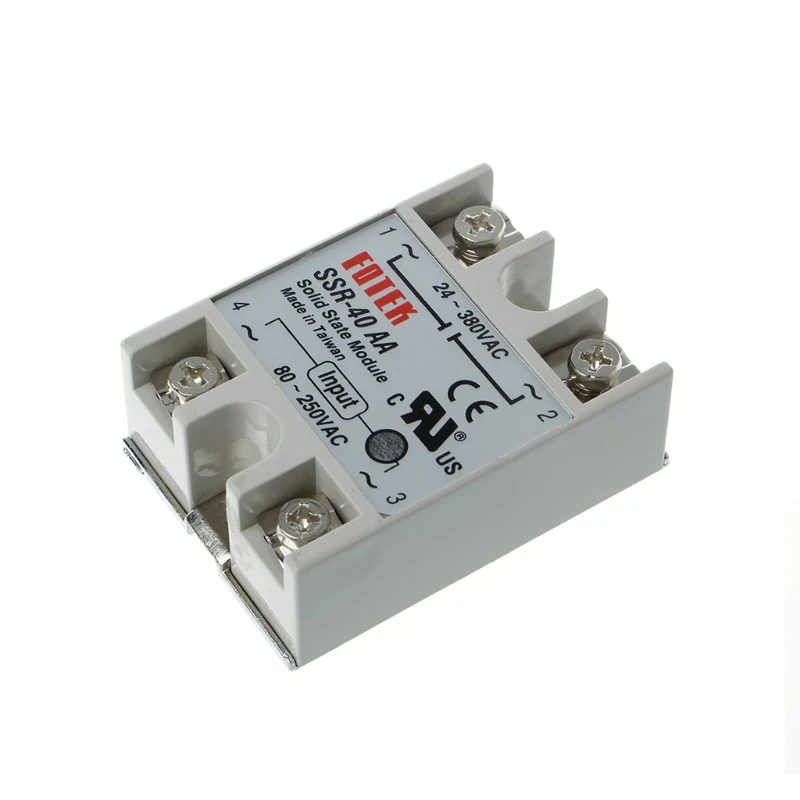 

SSR-40 AA AC-AC Metal Base Solid State Relay Moudle SSR-40AA 40A Output AC 24-380V