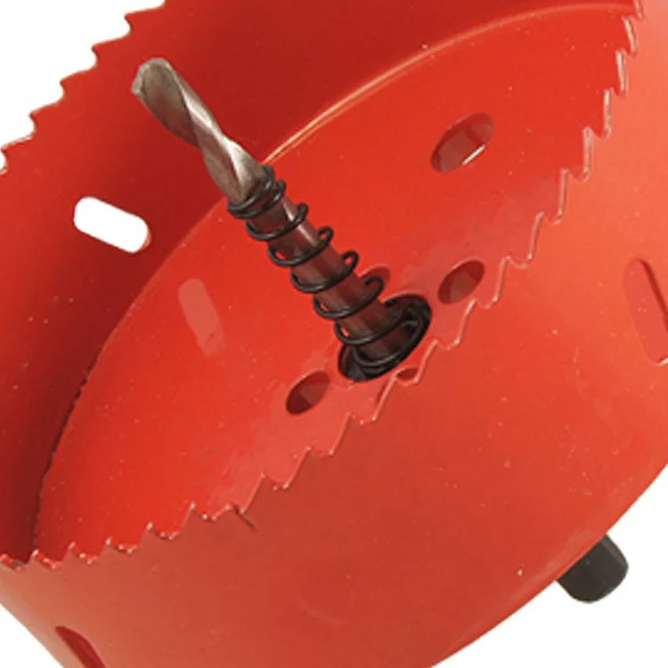 

NFLC-0.63" Drill Bit 120mm Long Red Metal Hole Saw Set for Drilling Wood