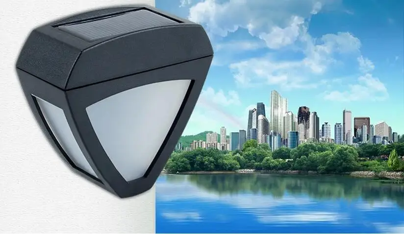 Садовый светильник в европейском стиле на солнечной батарее для лестницы