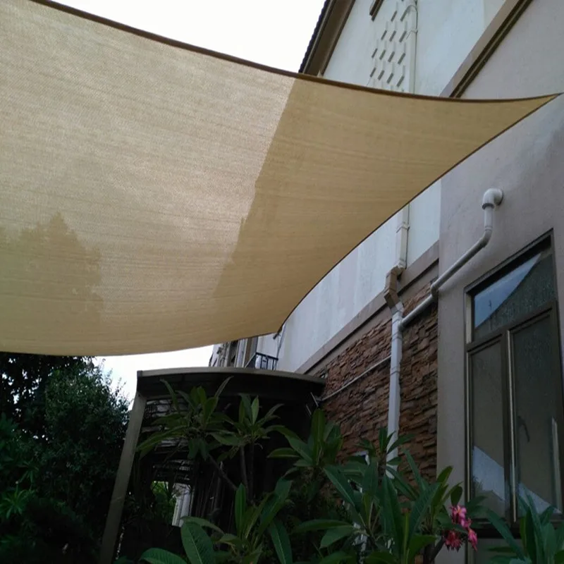 185gsm 3.6 x 3.6 M Summer Outdoor HDPE Square Sun Shade Sail for Garden Terrace Canopy, Camping, Sun Shelter,Swimming Pool,Patio