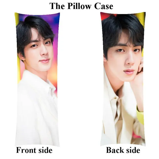 pillowcase Bangtan чехол для подушки для мальчиков Jin JungKook домашний длинный Чехол для подушки на заказ на день рождения - Цвет: pillowcase