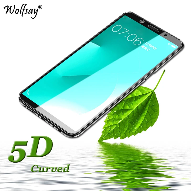 5D изогнутое закаленное стекло OPPO F5 Защитное для экрана полное покрытие защитная