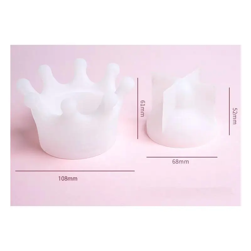 Kawaii Crown Storage Box Silicone Mold Jewelry Findings Pendant Accessory DIY Charms Handmade Epoxy Resin Cabochon Mould | Украшения и