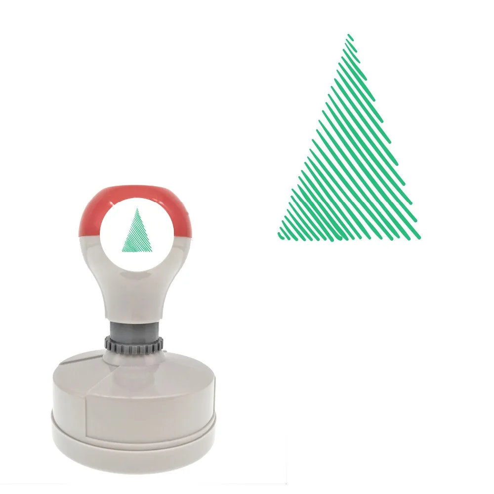 BBloop праздник штампы Рождественская елка Parallel Lines Стандартный круглый Форма