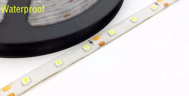 5 M DC12V SMD3528 IP65 Водонепроницаемый Светодиодная лента 60Led/m RGB Красочная лента освещение для KTV бар праздничное освещение
