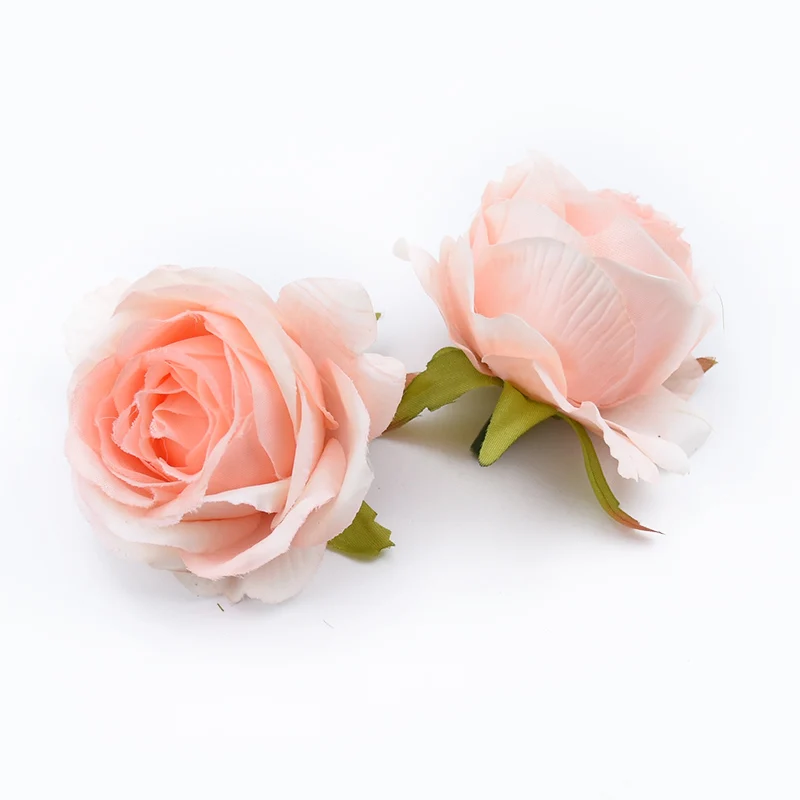 Искусственные цветы на стену для свадьбы, свадебные аксессуары, оформление дома, скрапбукинг, подарки «сделай сам», шелковые розы ручной работы, 5 шт.