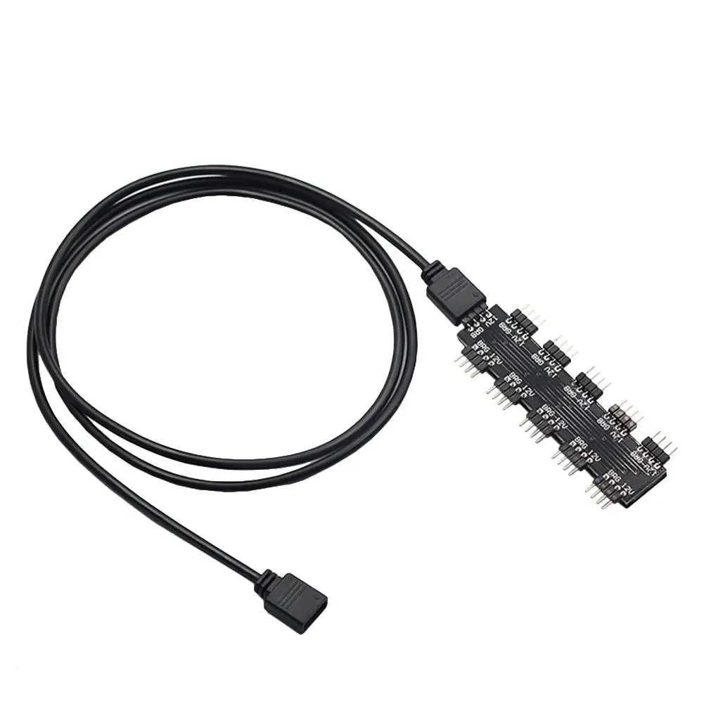 1 до 10 способ 12 В 4Pin ПК компьютер ЦП RGB охлаждающий вентилятор контроллер