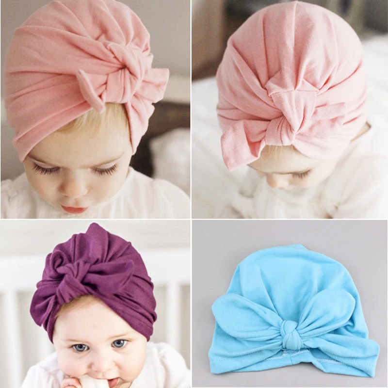 

Cute rabbit bunny ears knot baby girls kids headbands hair head bands accessories for children hair turban headwrap headdress