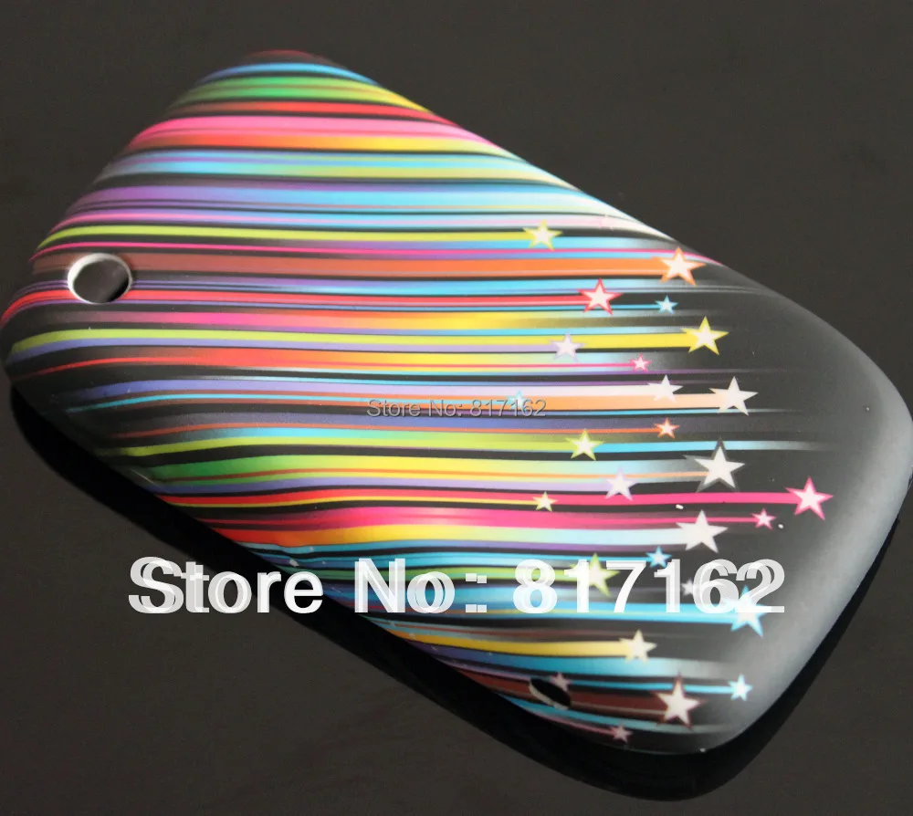 Метеор Rainbow Star Мягкие Резиновые ЛАРИ ТПУ Кожа Случае Крышка Для Blackberry BB 8520 8530 |