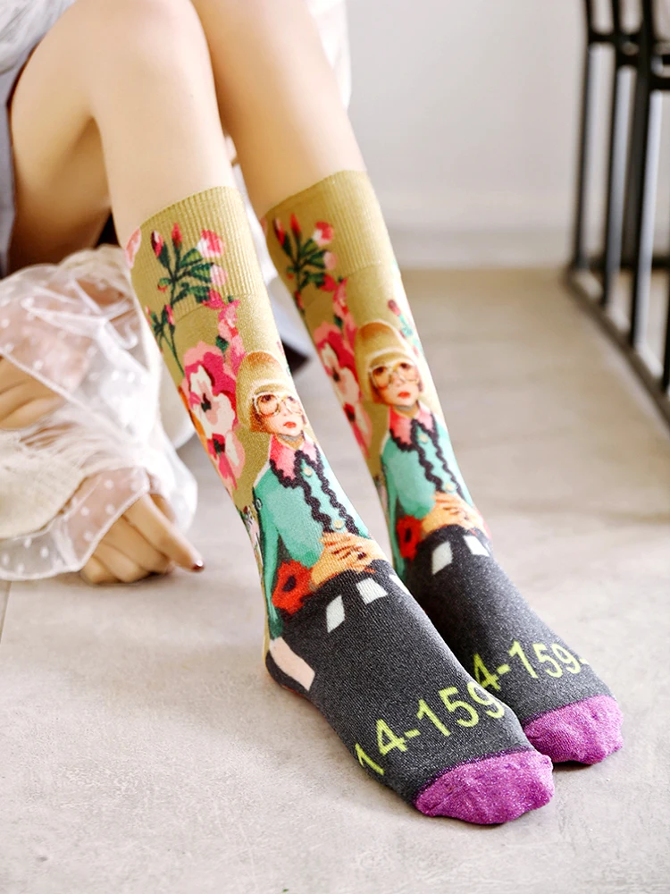 Новинка 2019 хит продаж повседневные Японские Женские носки объемные цветные без