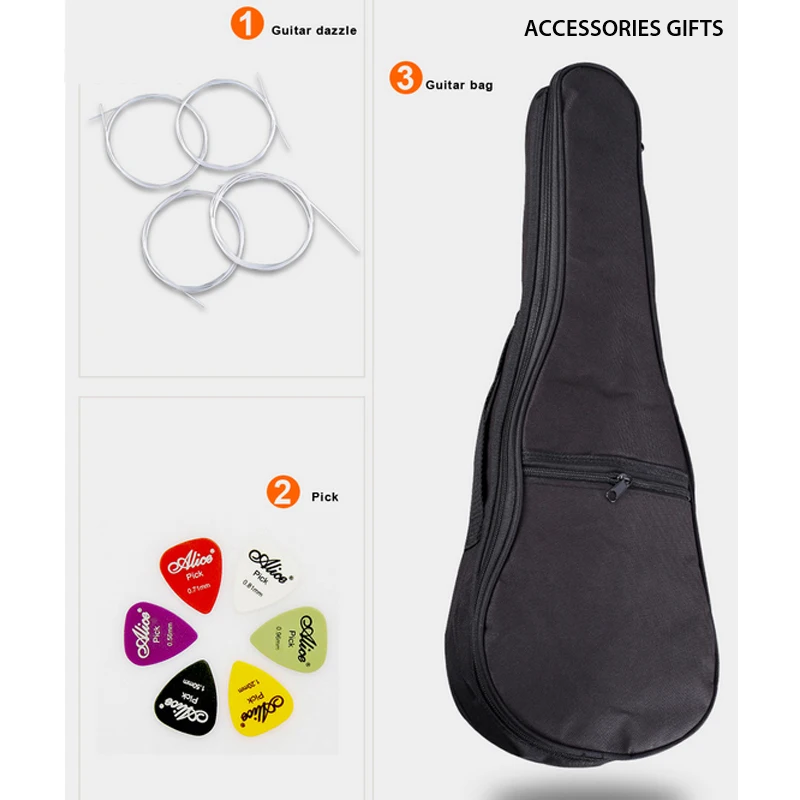 Мини электрогитара 30 дюймов музыкальные инструменты полная сапеле ретро