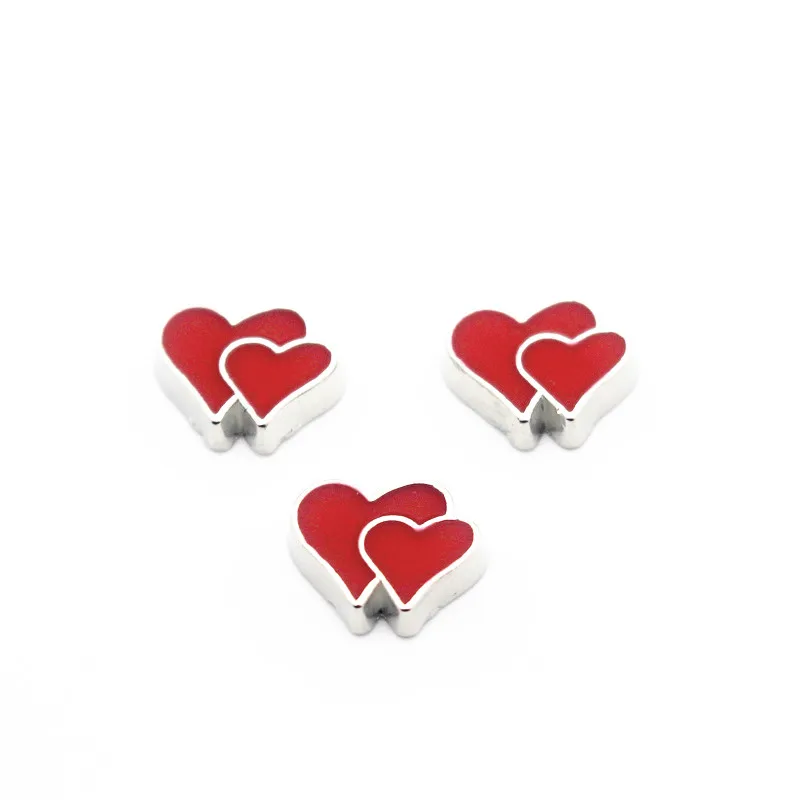 Оптовая продажа 10 шт./лот Хрустальные Плавающие Подвески в форме сердца собачьей