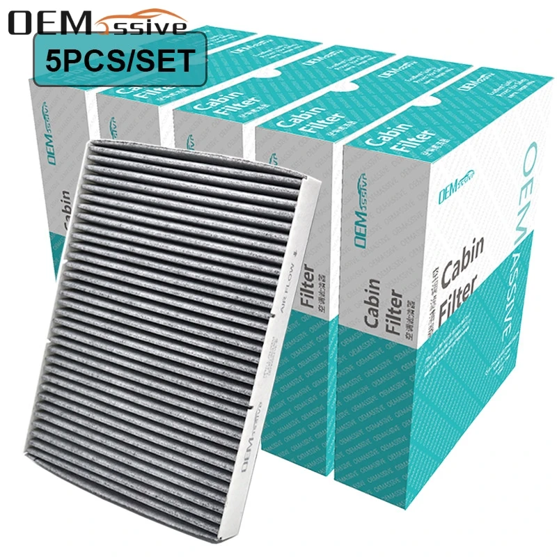 5PCS Car Activated Carbon Cabin Air Filter For Audi A3 TT Quattro VW Golf Jetta Beetle Bora 1J0819644A JZW819653 | Автомобили и