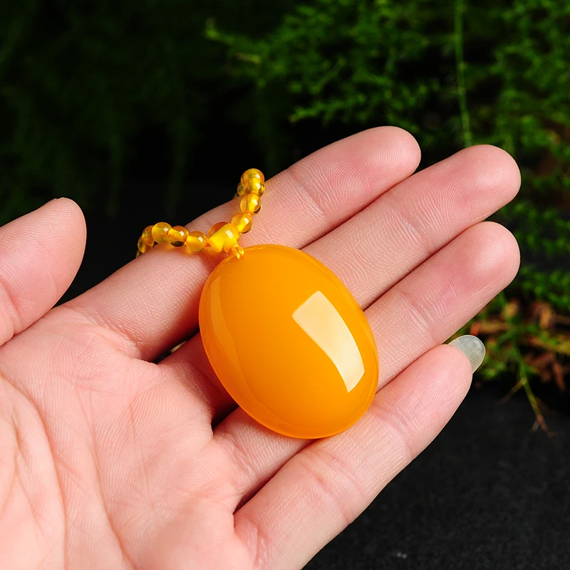 Natural Yellow Pendant Atmosphere Men &amp Women High - grade Bead Necklace | Pendants