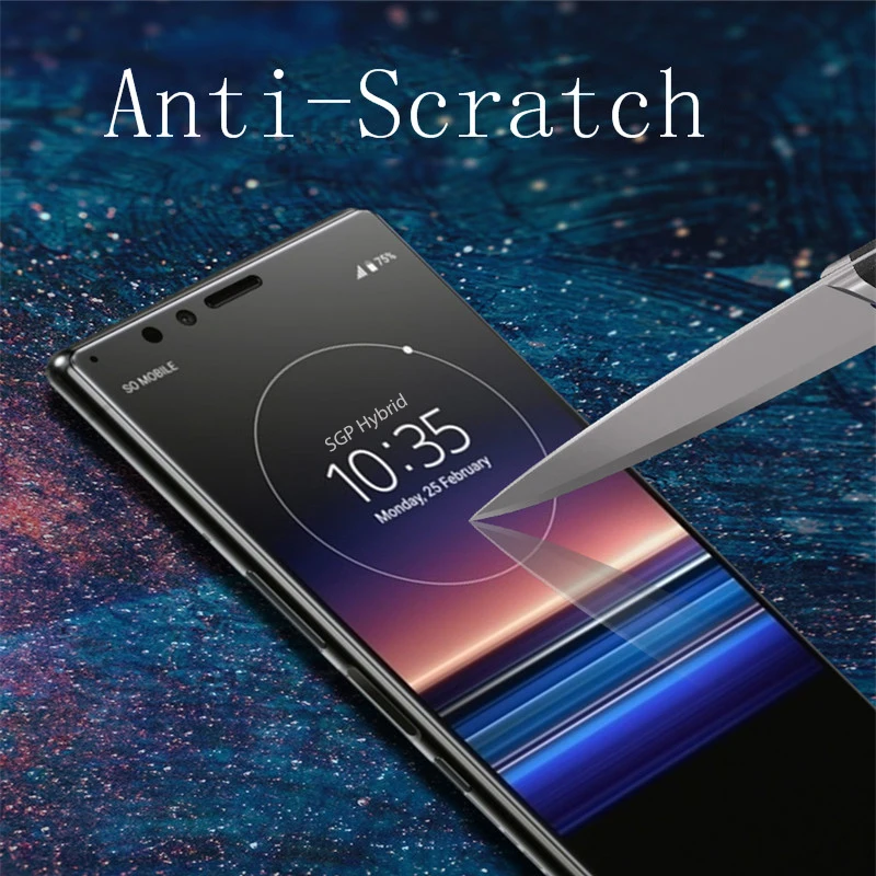 Закаленное стекло для Sony Xperia 10 Plus 9H защитная пленка экрана с полным покрытием