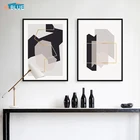 Абстрактный цветной холщовый постер и печать в скандинавском стиле настенные картины для гостиной настенные художественные картины Домашний декор