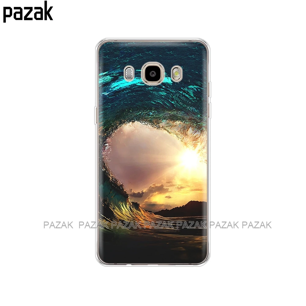 Силиконовый чехол для телефона Samsung Galaxy J1 J2 J3 J5 J7 MINI 2016 2015 prime Surf Sunset Sea|Бамперы| |