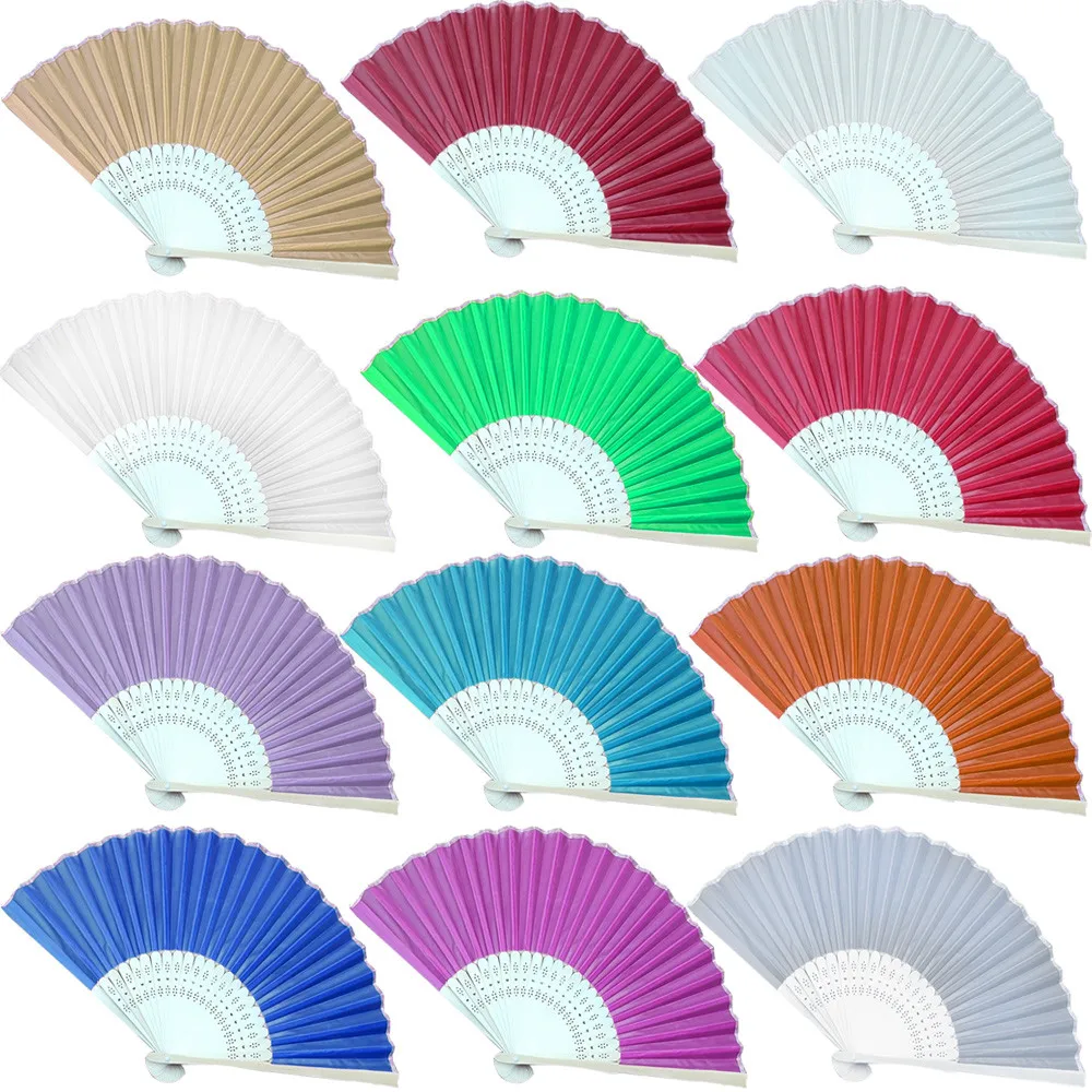 1 шт танцевальный узор складной Свадебный Шелковый кружевной ручной однотонный