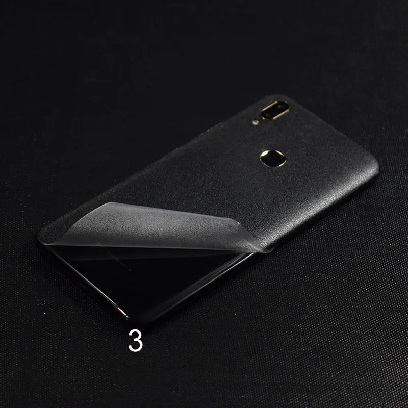 2018 Transparent Frosted Back Film Phone Sticker for VIVO Y85 Wrap Skins Fiber/Grid Cover Leather Grain optional |