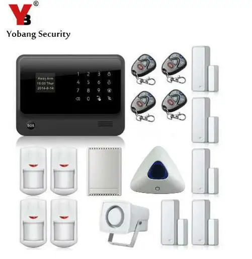 Умная Система сигнализации Yobang 2 4G Wi-Fi GPRS GSM | Безопасность и защита