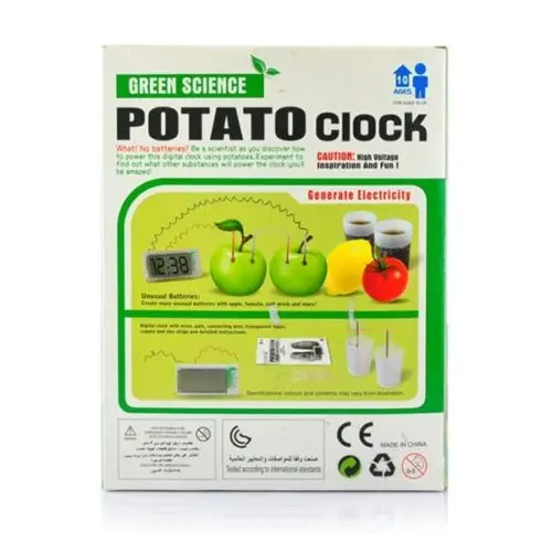 Музей науки картофеля будильник-зеленый наука овощной питания | Дом и сад