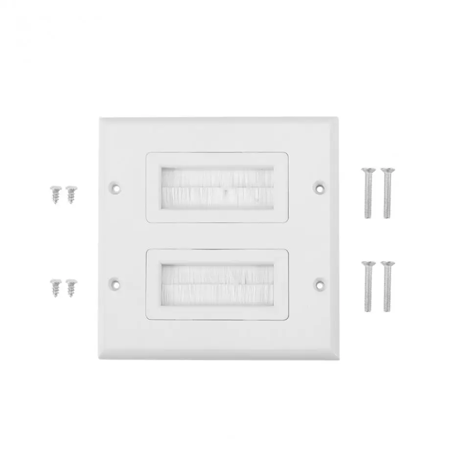 1 шт. пластиковая настенная щетка для защиты от пыли|wall switch plate covers|wall switchpanel mount |