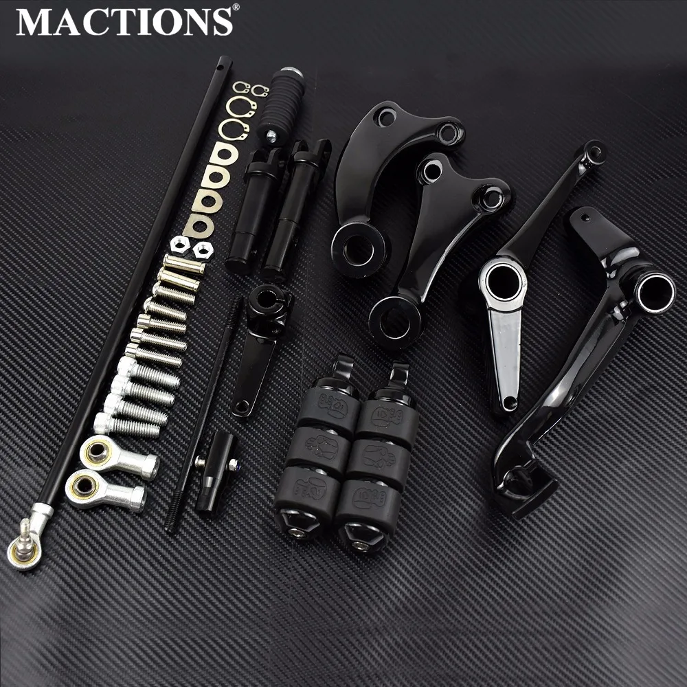 Черный Chrome Forward Controls Полный комплект Колышки рычаги и для Harley Sportster 883 1200 XL 48 72 Iron