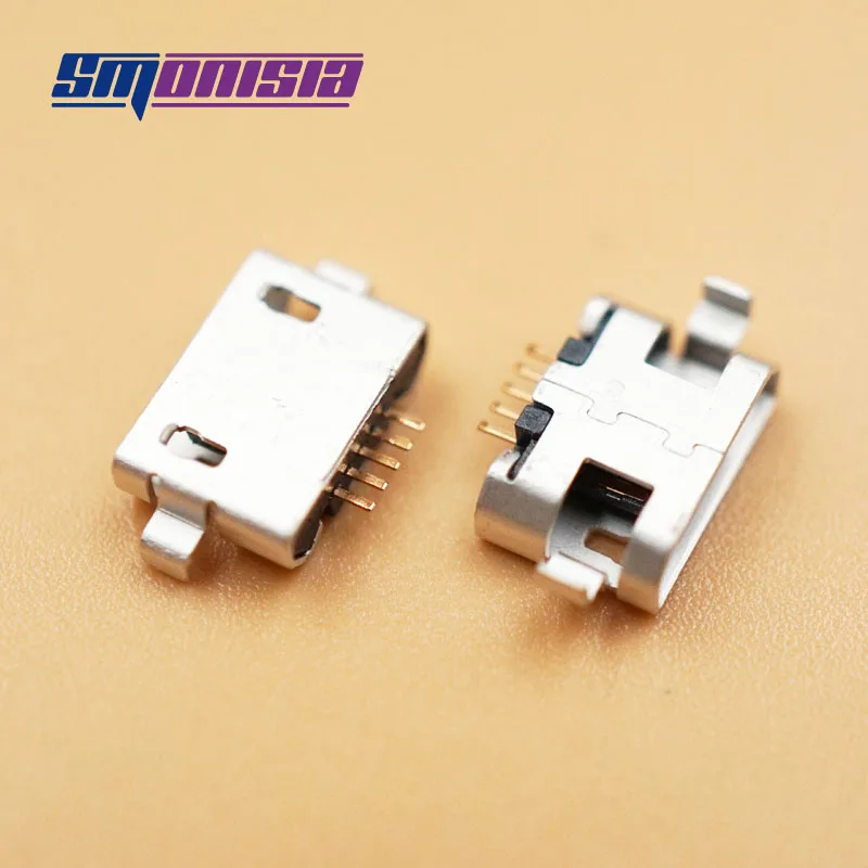 Медная микро USB розетка smonsy MD5 P 5 p мини usb с контактами для телефона настольного