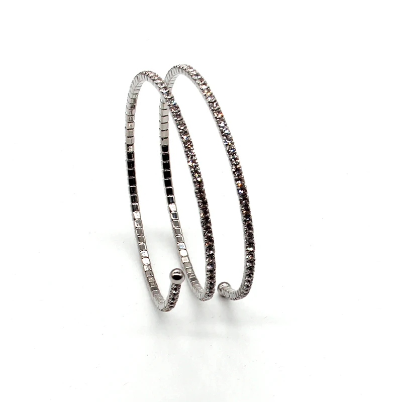 SANYU 2019 New Style Round Fit Pandora Bracelet Temperament Bangles Pure Color Auden Drill Not Silver Charm BR-1608 | Украшения и