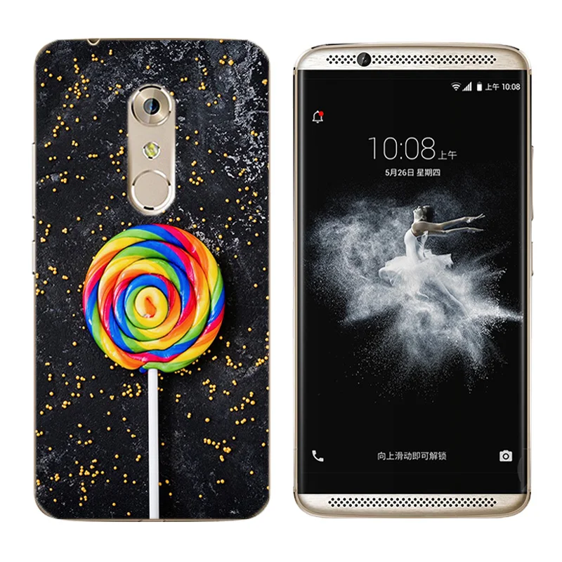 5.2 inch for ZTE Axon 7 Mini Back Clear Cover Soft Silicone Botanic Printing Phone Cases 7Mini Fundas Capa Shell |