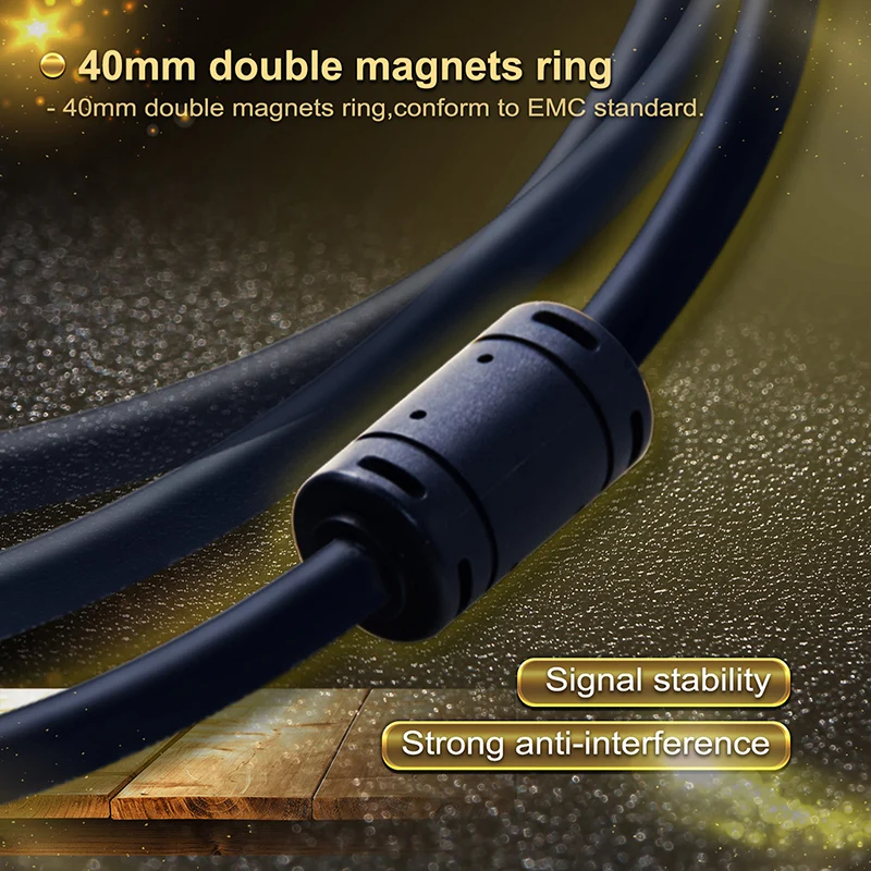 Кабель VGA премиум-класса Cabletime Pro в Удлинительный кабель 24K позолоченный