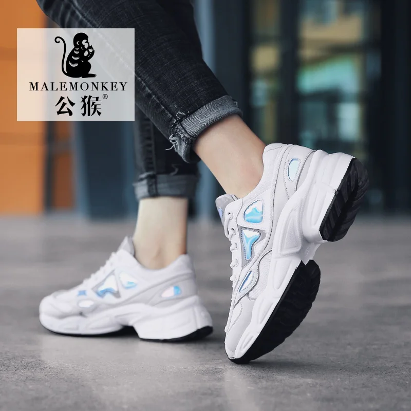 3 цвета сезон весна-осень женские кроссовки повседневная обувь белые дышащие