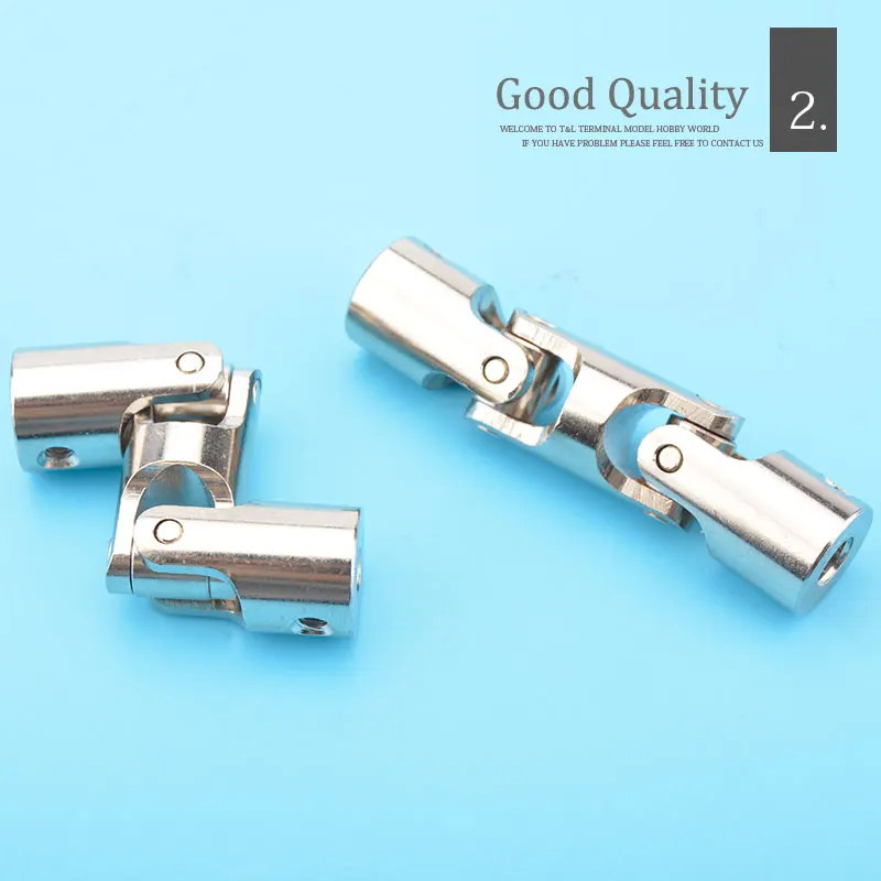 Металлическое карданные шарниры для RC-моделей - универсальные, двойные, размерами 4*4мм/5*5мм/6*6мм/8*8мм/10*10мм, с винтами M3/M4.