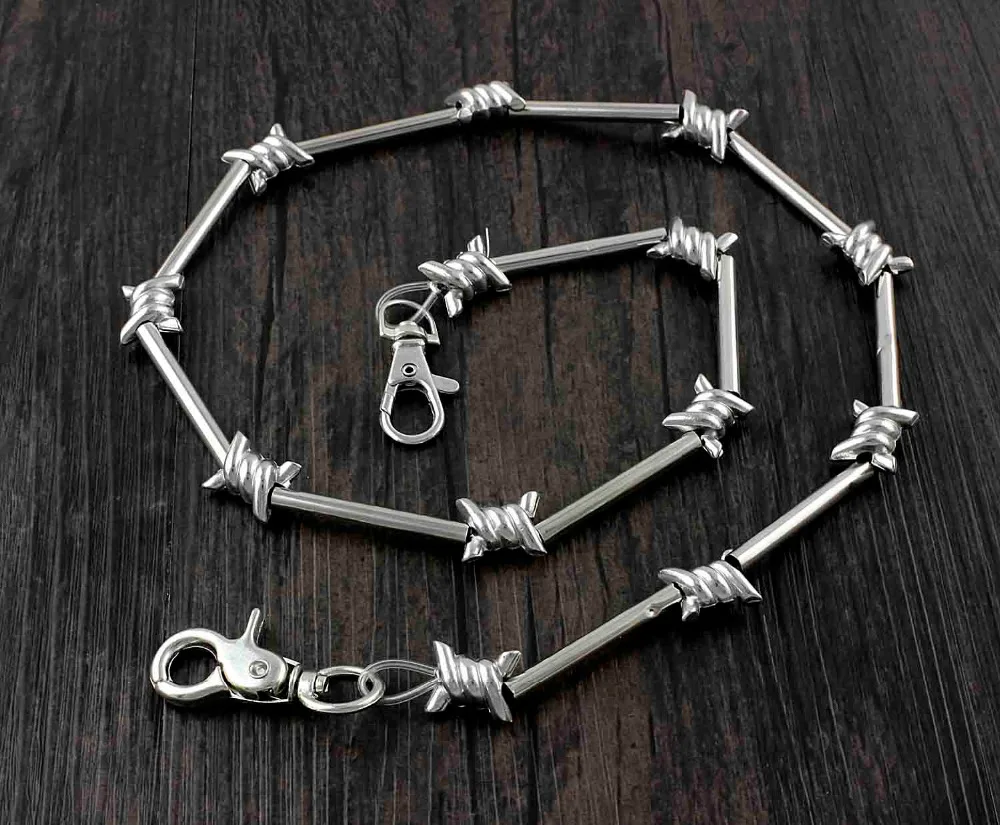 Крутой металлический шарнир Байкер водитель грузовика брюки брелок Жан бумажник