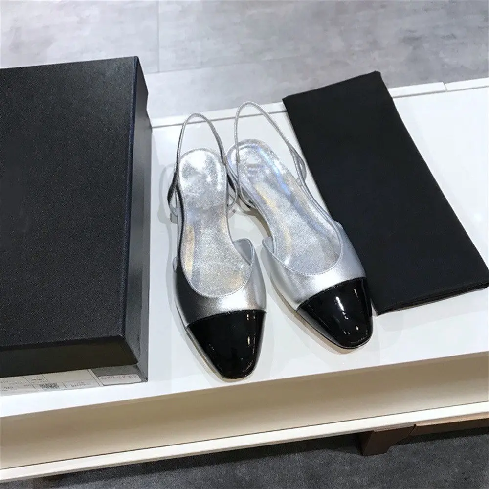 Queepace Designer Brands Italy Top Mirror Quality Women's Shoes Cow Leather Women's Sandals Ankle Straps Women's Flats Sandals