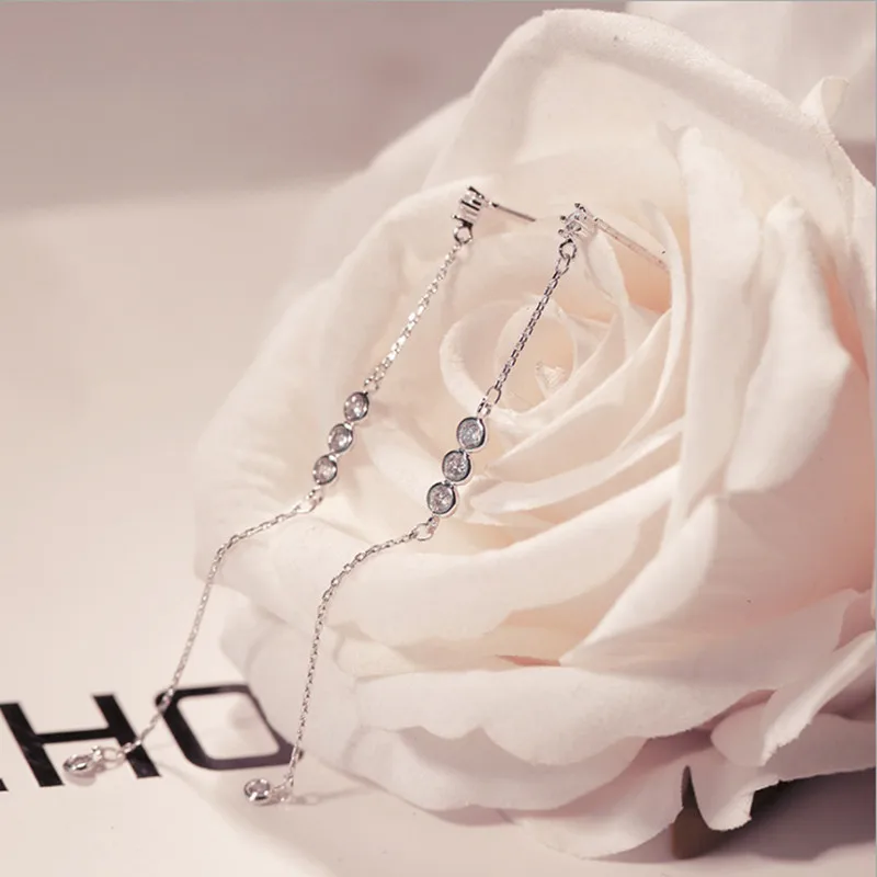 

Drop Earrings For Women Fashion Luxury Cubic Zirconia Wedding Earring Jewelry Accessory