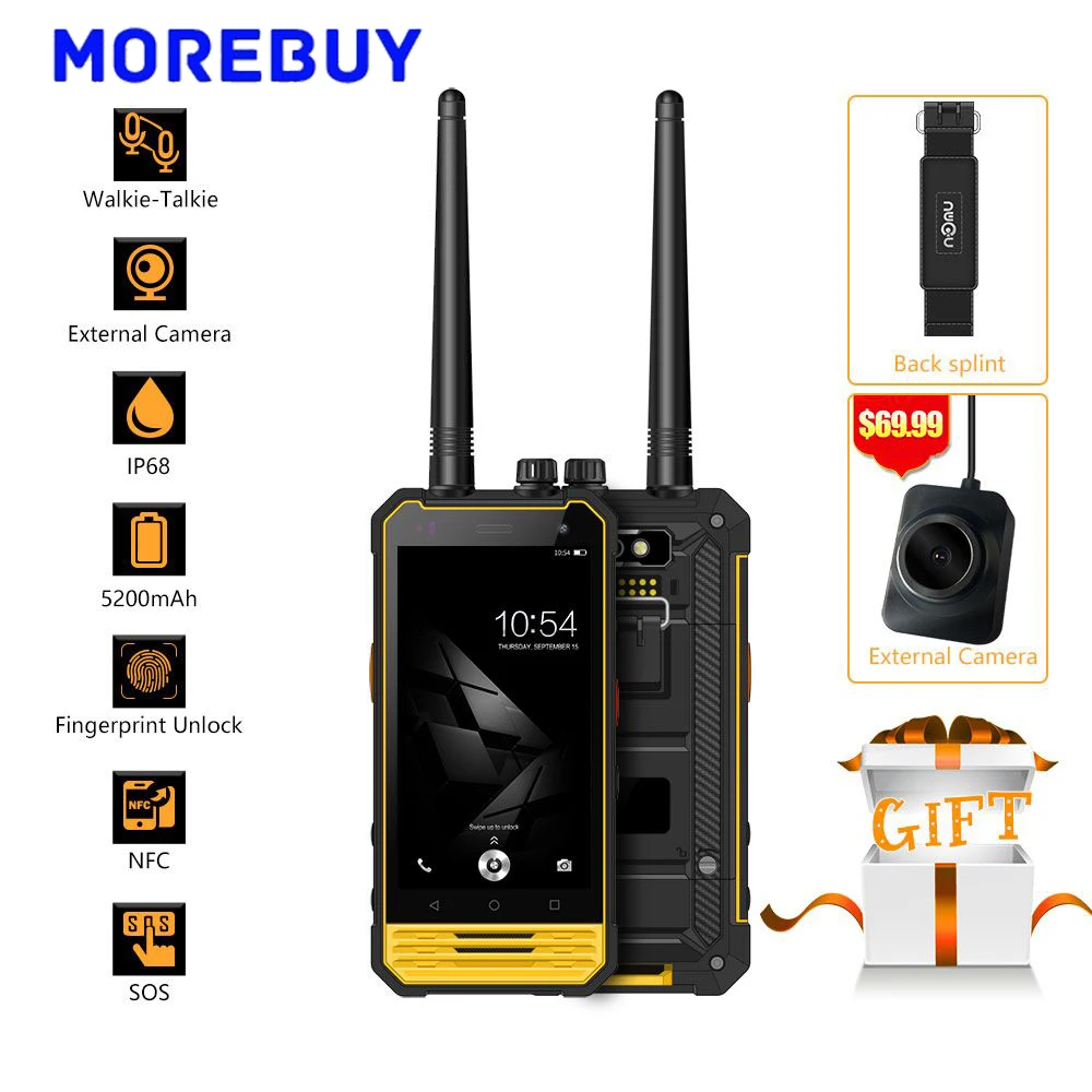 Ному T18 IP68 Водонепроницаемый смартфон mtk6737t 4 ядра 3G Оперативная память 32 г