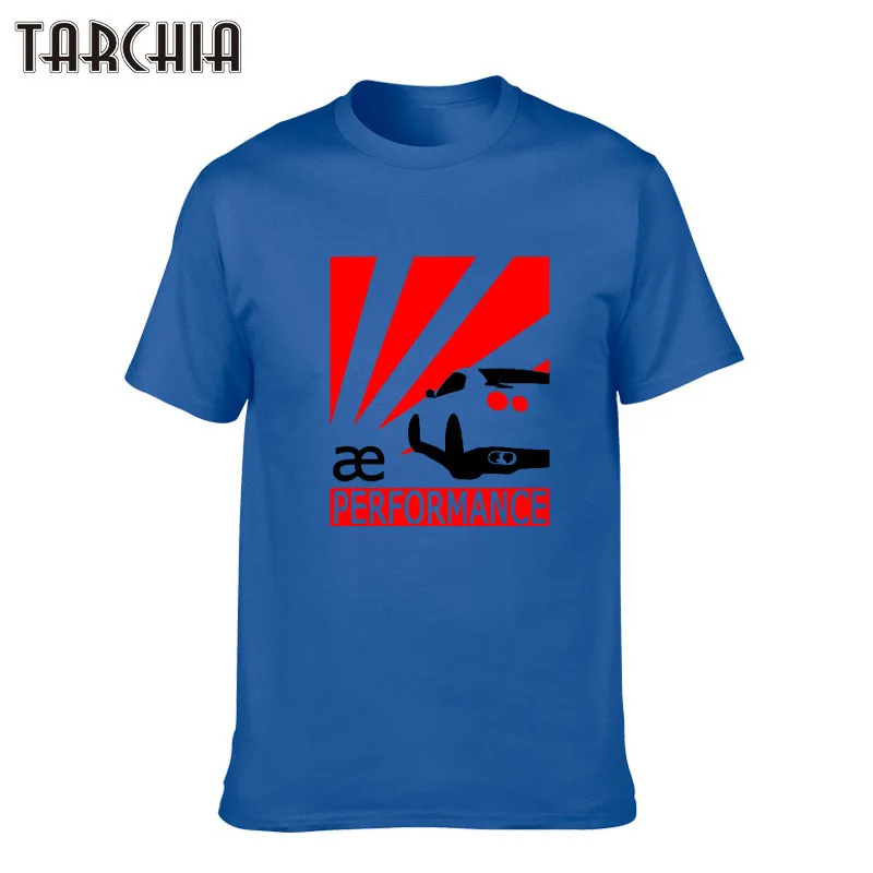 Футболка TARCHIA мужская с круглым вырезом модная повседневная тенниска принтом для