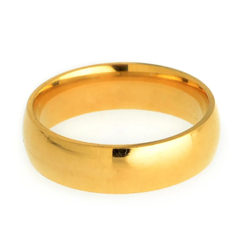 1 шт. обручальное кольцо PINKSEE золотого цвета из нержавеющей стали размеры 17-21 -