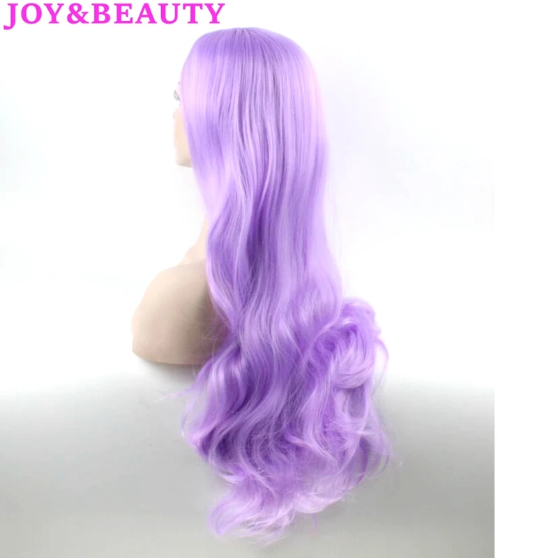 Парики из синтетических волос JOY & BEAUTY матовые и фиолетовые длинные волнистые