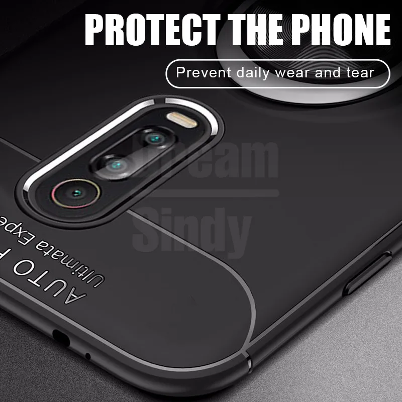 Luxury Car Holder Ring Case On The For Xiaomi Redmi K20 Pro 7 Note 6 5 Shockproof Pocophone F1 Soft Silicone | Мобильные телефоны и